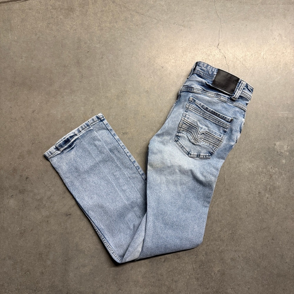 Artful Rebel Mens Slim Straight Light Wash Jeans Size 32x32 Blue Denim